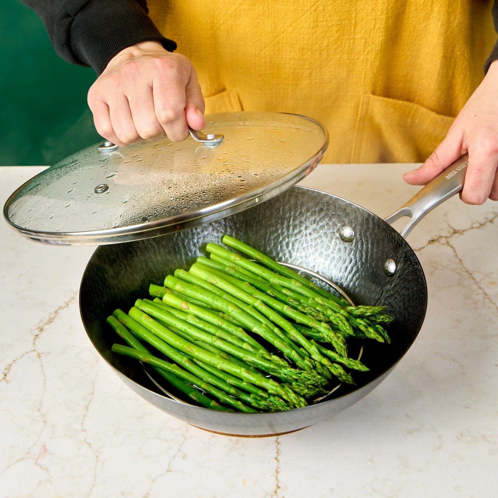 Milk Street 3-Piece 10.5-Inch Small Hammered Carbon Steel Wok Equipment Milk Street 