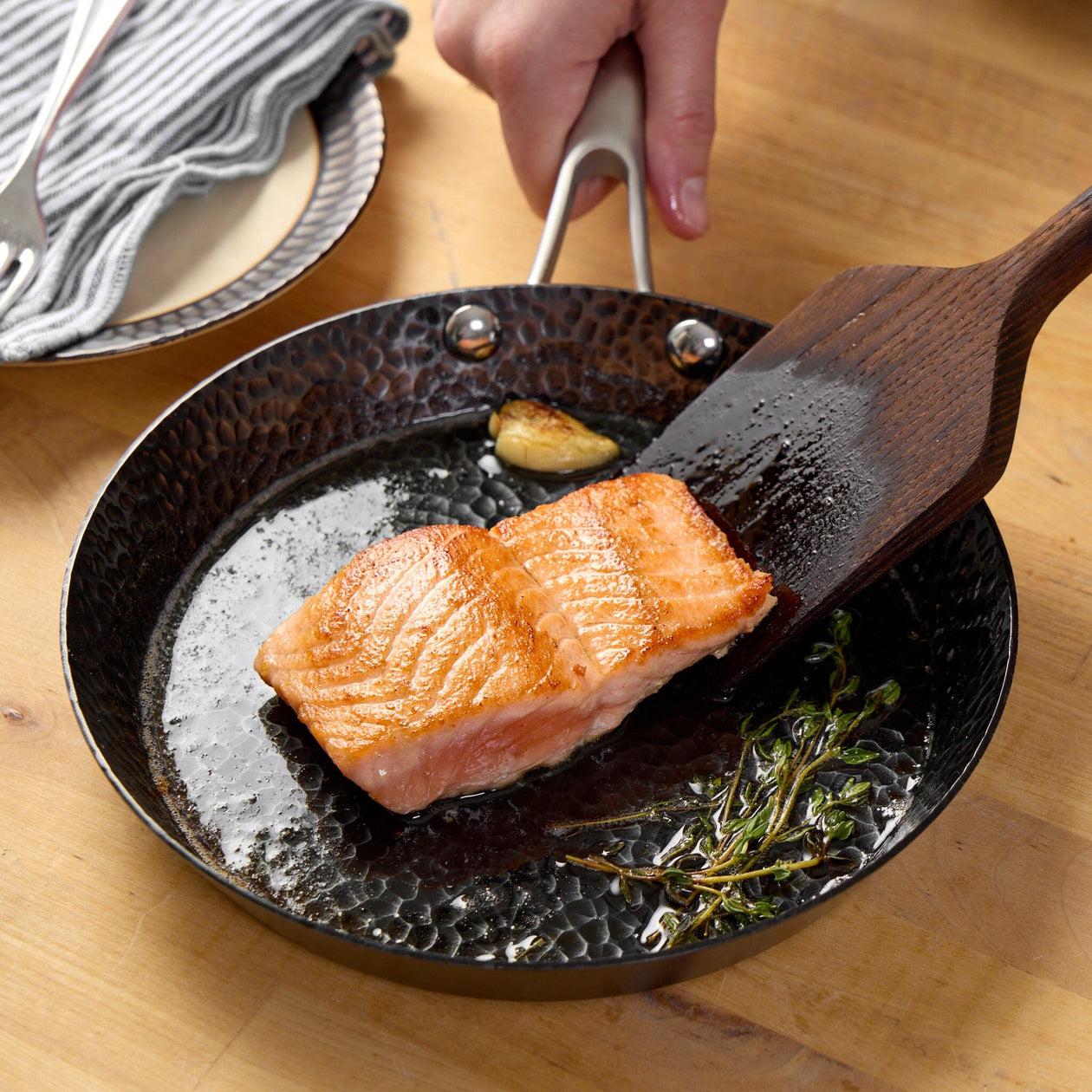 Milk Street 8-Inch Hammered Carbon Steel Skillet Equipment Milk Street 