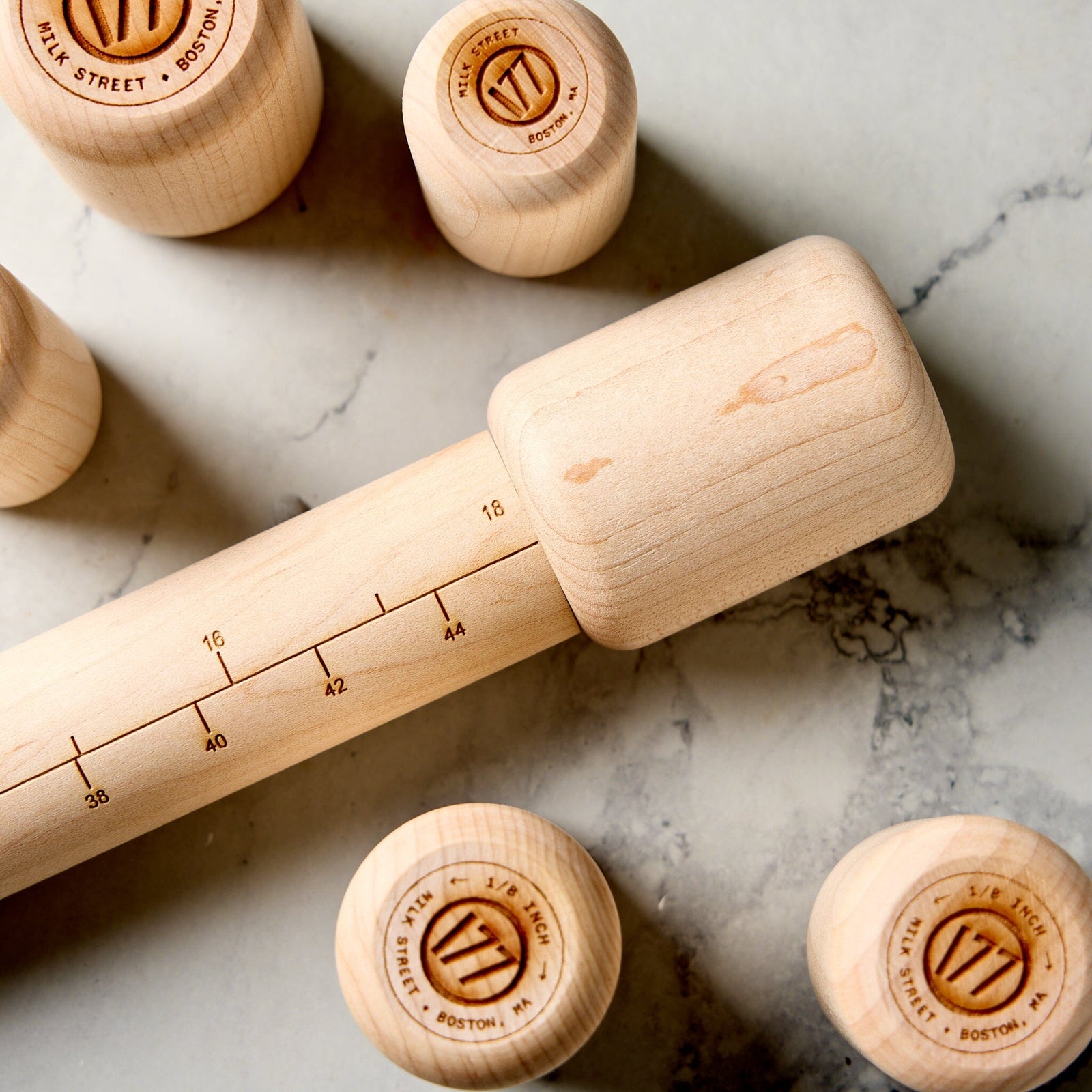 Milk Street Adjustable Maple Wood Rolling Pin Equipment Milk Street 