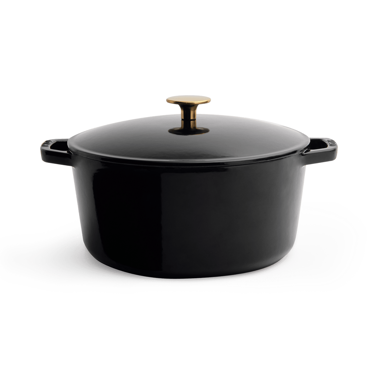 Milo by Kana 5.5-Quart Enameled Dutch Oven Equipment Milo by Kana Glossy Black 