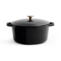 Milo by Kana 5.5-Quart Enameled Dutch Oven Equipment Milo by Kana Glossy Black 