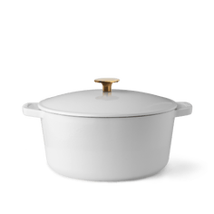 Milo by Kana 5.5-Quart Enameled Dutch Oven Equipment Milo by Kana White 