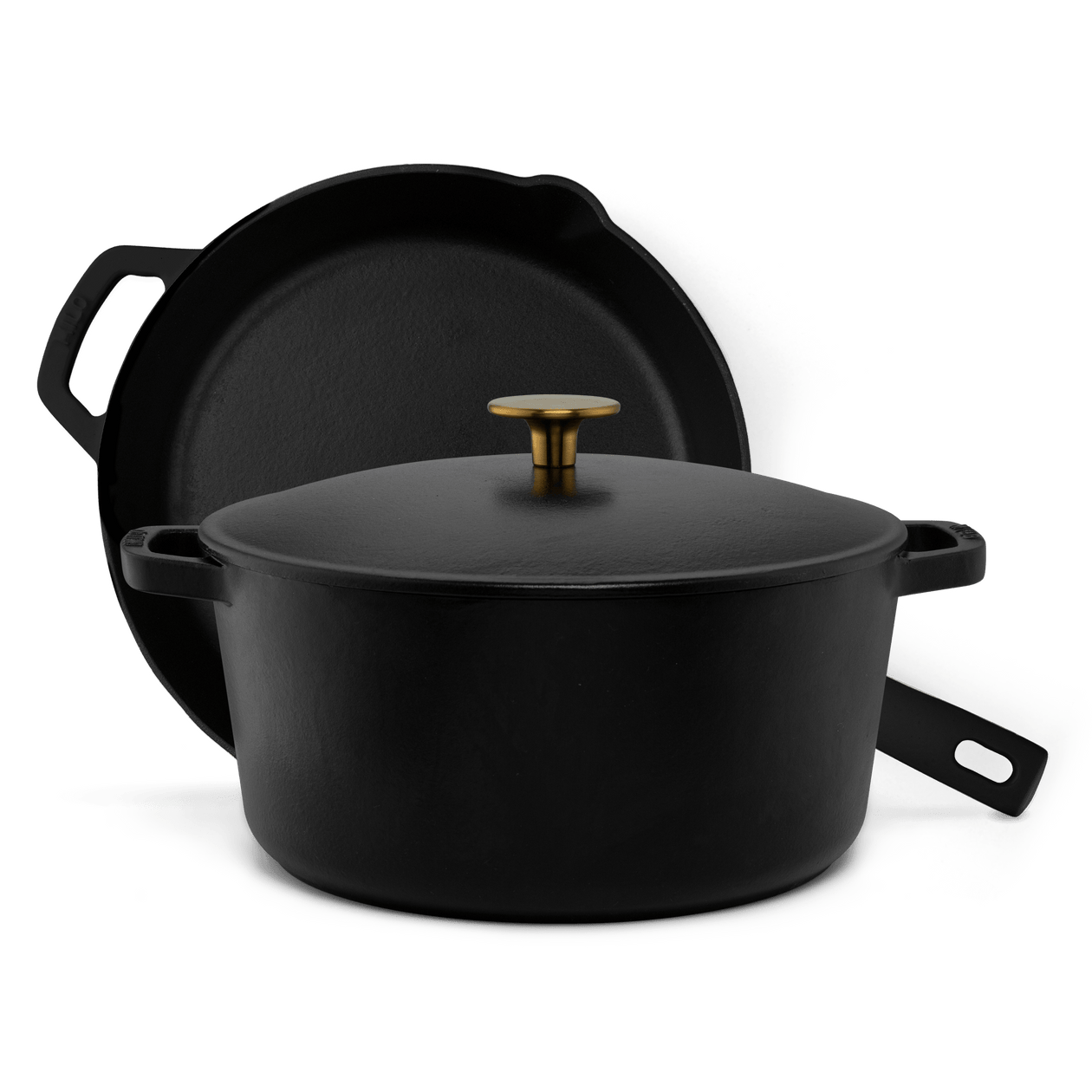 Milo by Kana Dutch Oven and Ultimate Skillet Set Equipment Milo by Kana Matte Black 