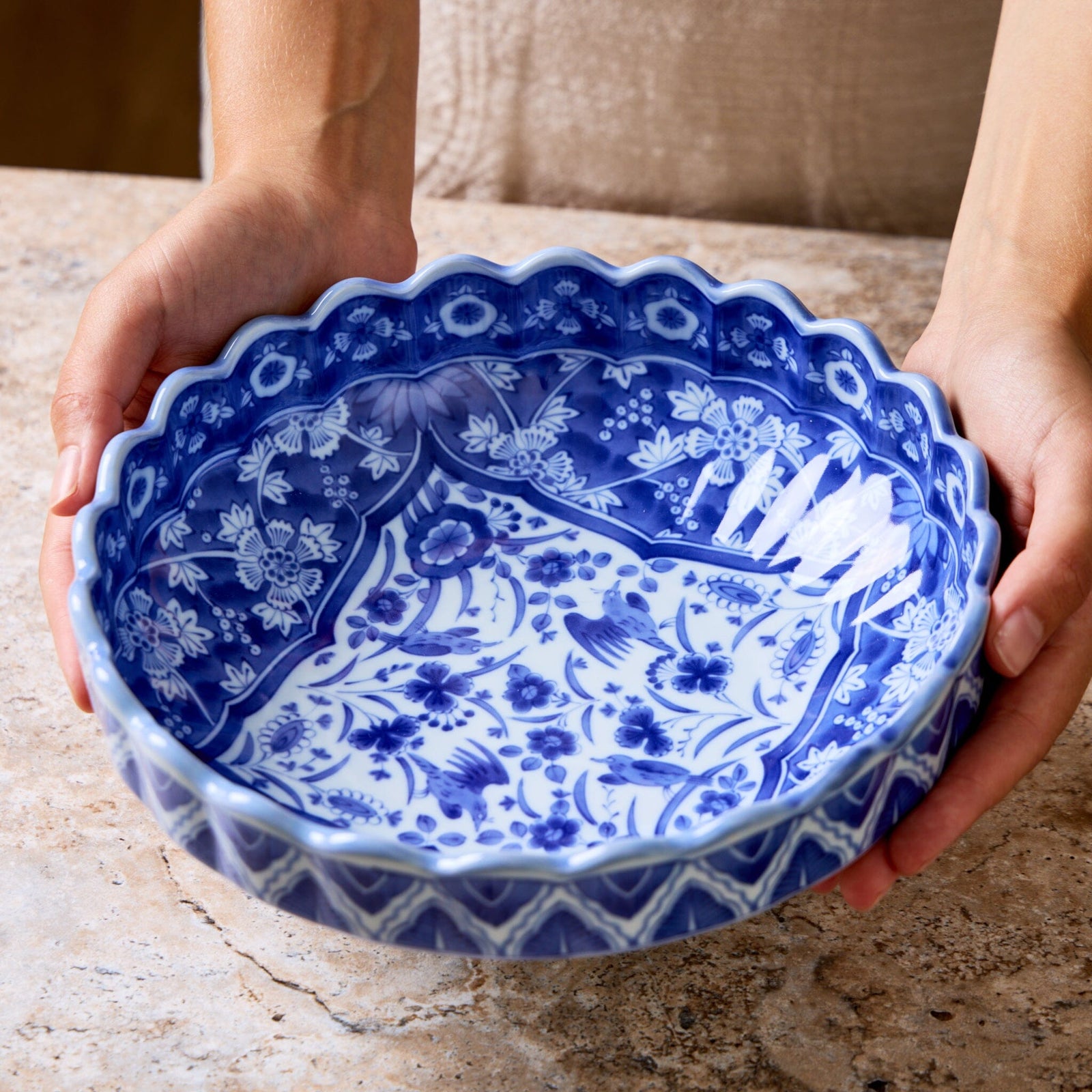 Miya Company Blue & White Bowl Sometsuke Tabletop Miya Company 