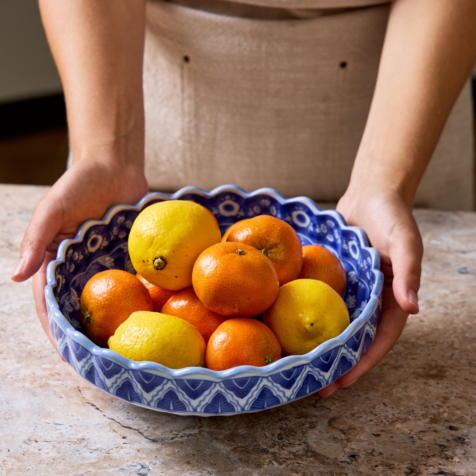 Miya Company Blue & White Bowl Sometsuke Tabletop Miya Company 