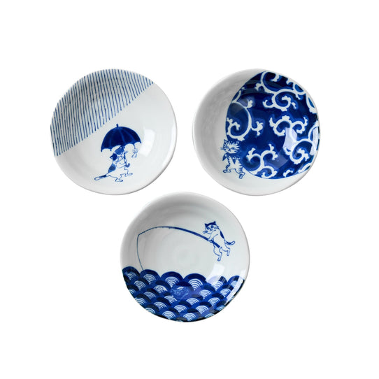 Miya Company Cat Fishing Plates (3 designs) Tabletop Miya Company 