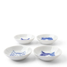 Miya Company Cat Sauce Dishes – Set of 4 Tabletop Miya Company 