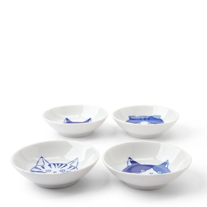 Miya Company Cat Sauce Dishes – Set of 4 Tabletop Miya Company 