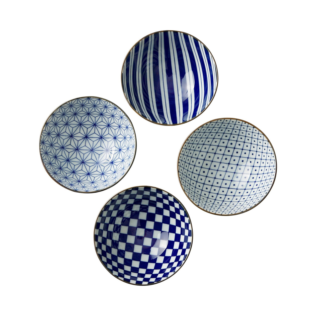 Miya Company Rice Bowls — Set of 4 Housewares Miya Company Blue 