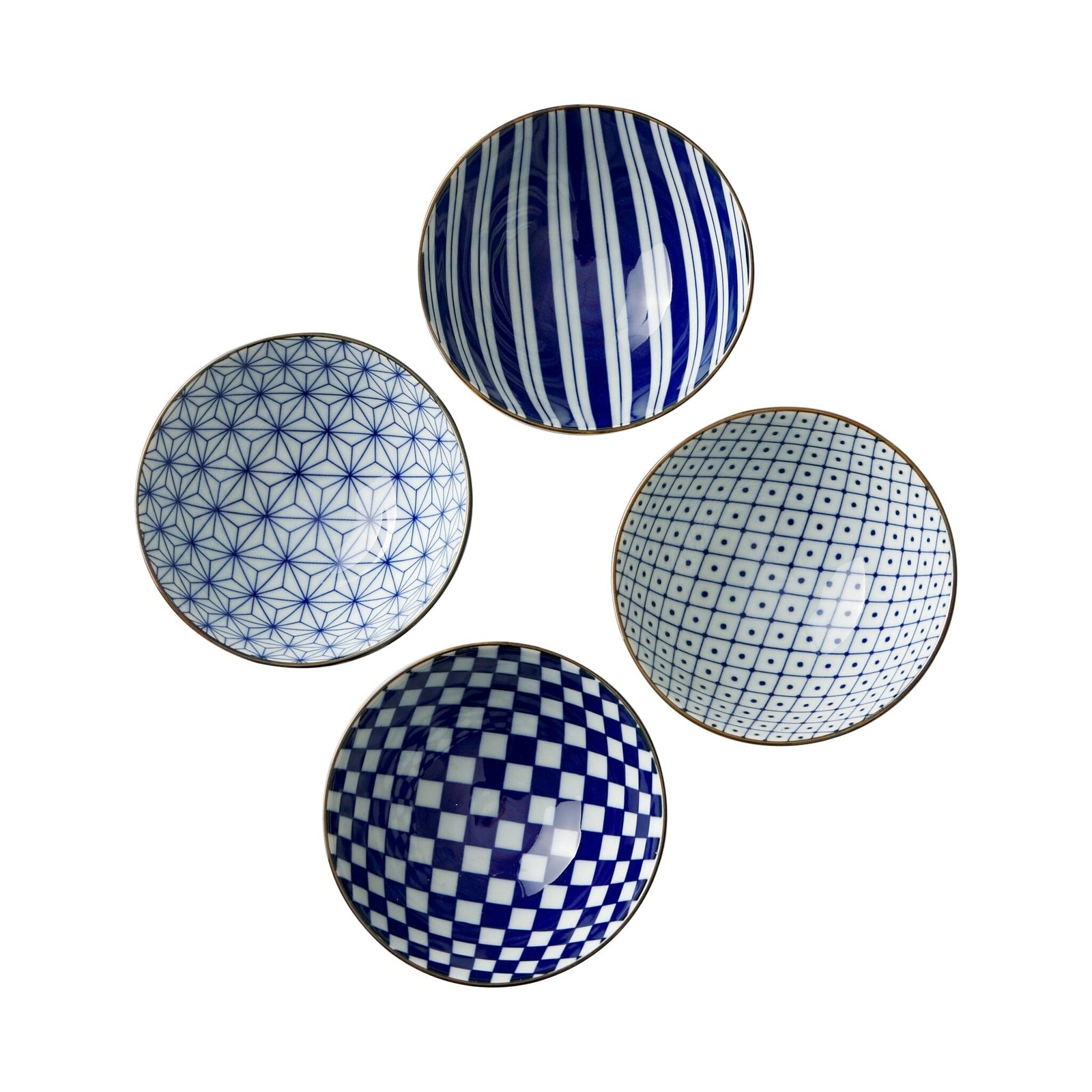 Miya Company Rice Bowls — Set of 4 Housewares Miya Company Blue 