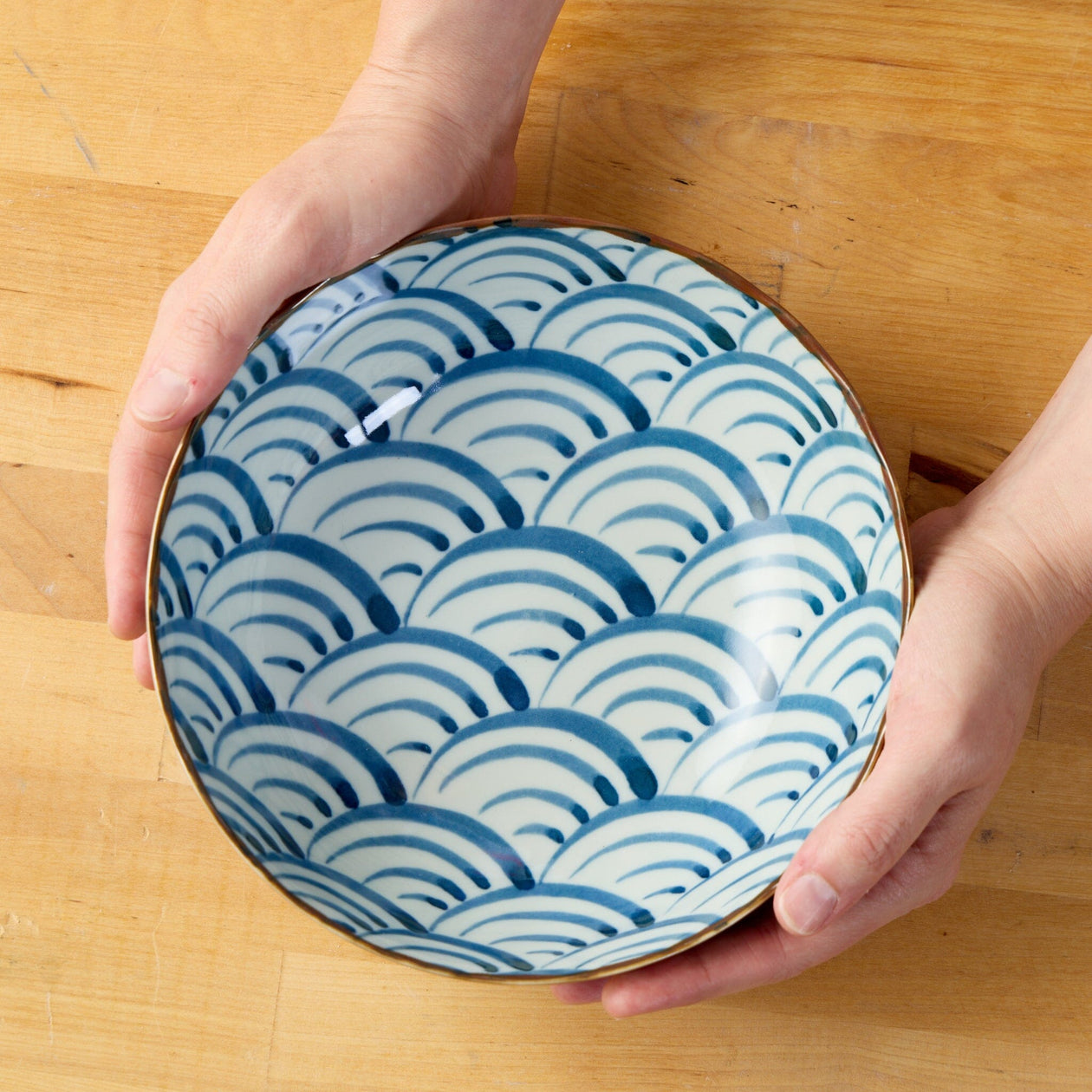Miya Company Seikai Nami Waves Ramen Bowl Tabletop Miya Company 