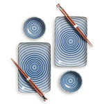 Miya Company Sendan Blue Sushi Set Housewares Miya Company 