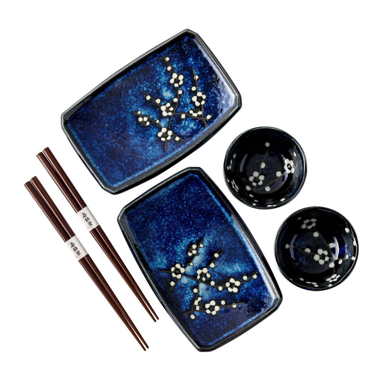 Miya Namako Blossom Sushi Set for 2 Housewares Miya Company 
