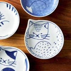 Miya Nekotori Cat Plates – Set of 4 Tabletop Miya Company 