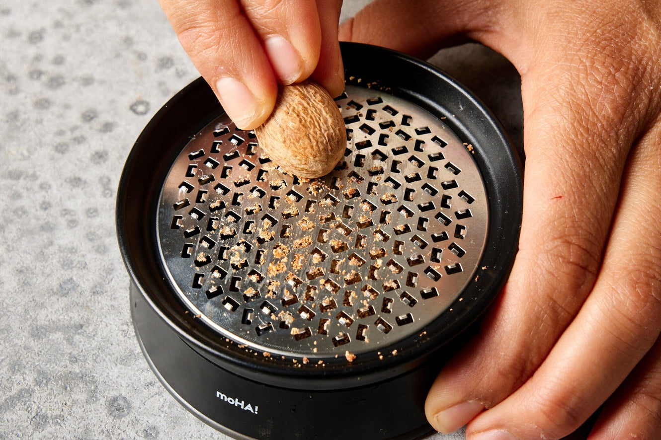 This compact ginger grater combines the best features of Japanese-style ceramic graters and wand-style graters—it's useful not only for ginger but also nutmeg, garlic, hard cheeses and citrus zest.