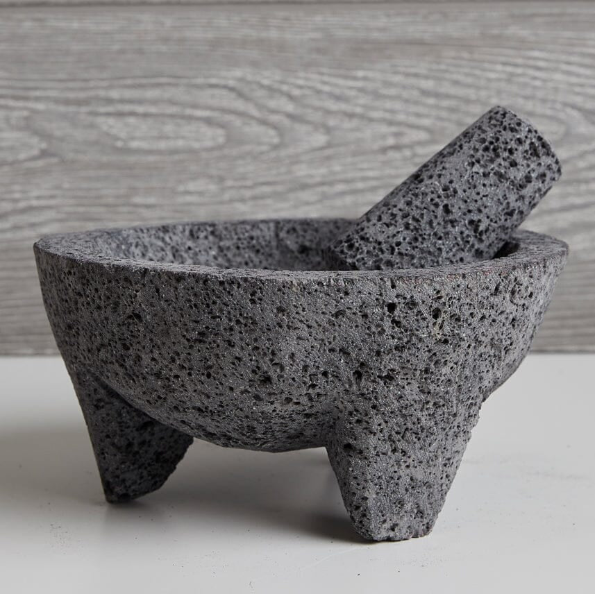 Molcajete with Tortilla Basket Molcajete Verve Culture 