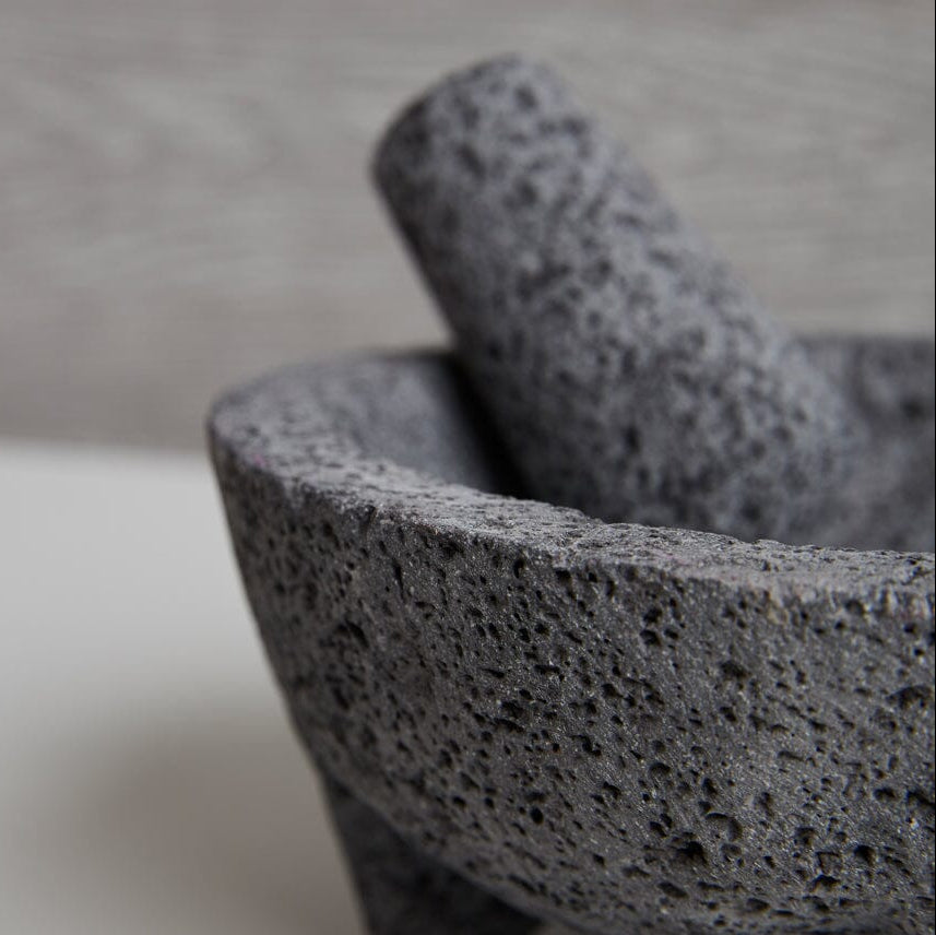 Molcajete with Tortilla Basket Molcajete Verve Culture 