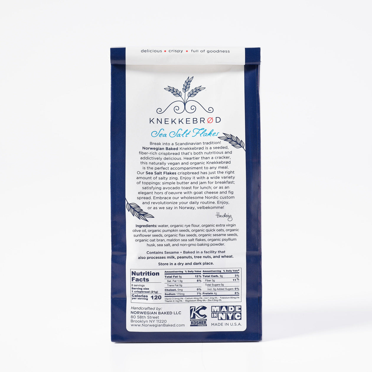 Norwegian Knekkebrød Organic Handcrafted Crispbread Pantry Norwegian Baked 
