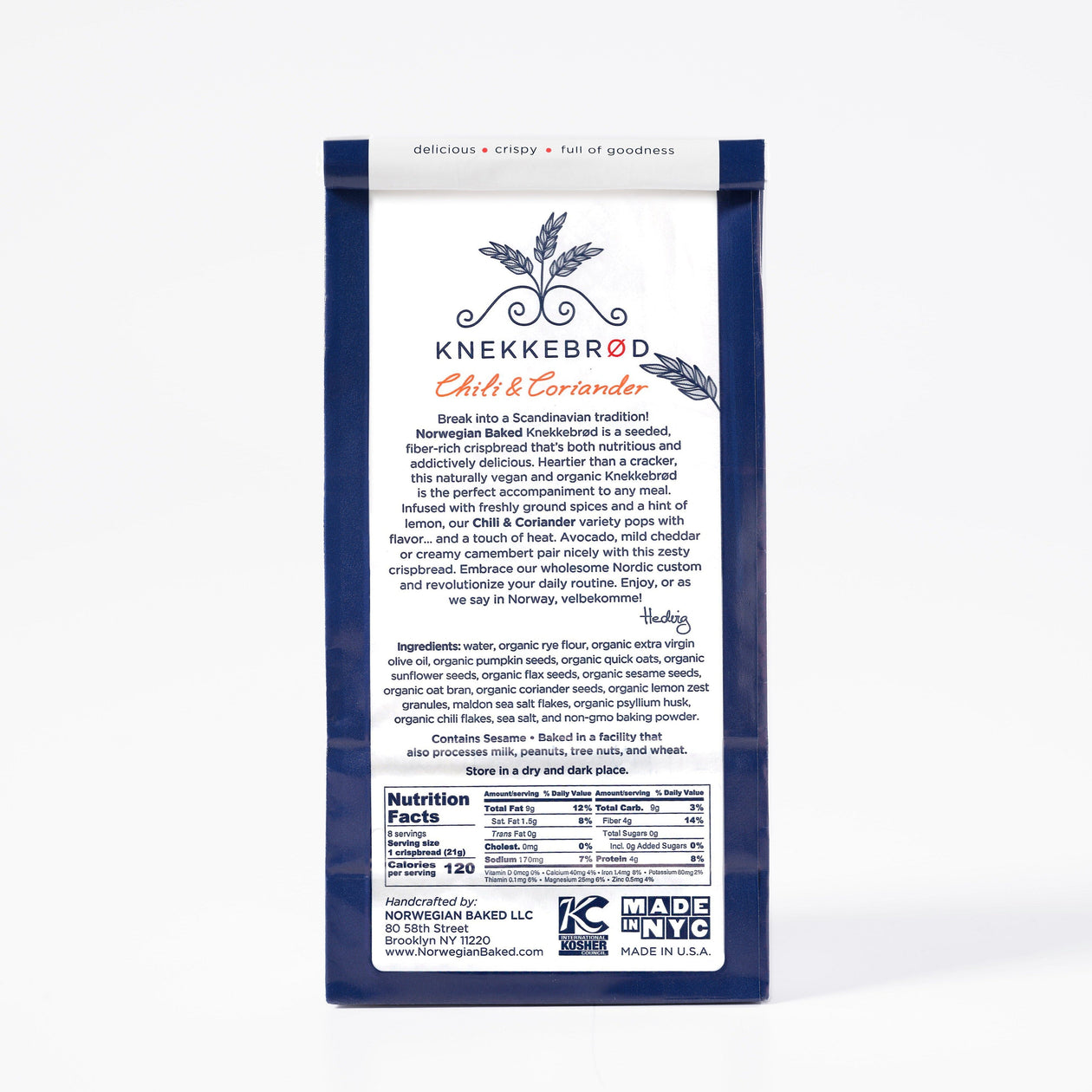 Norwegian Knekkebrød Organic Handcrafted Crispbread Pantry Norwegian Baked 