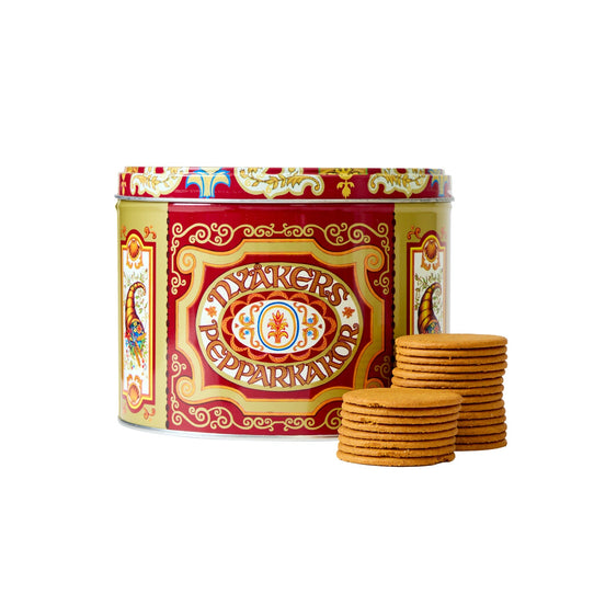 Nyakers Gingersnap Cookies Red Mailing Tin Pantry B&R Classics 
