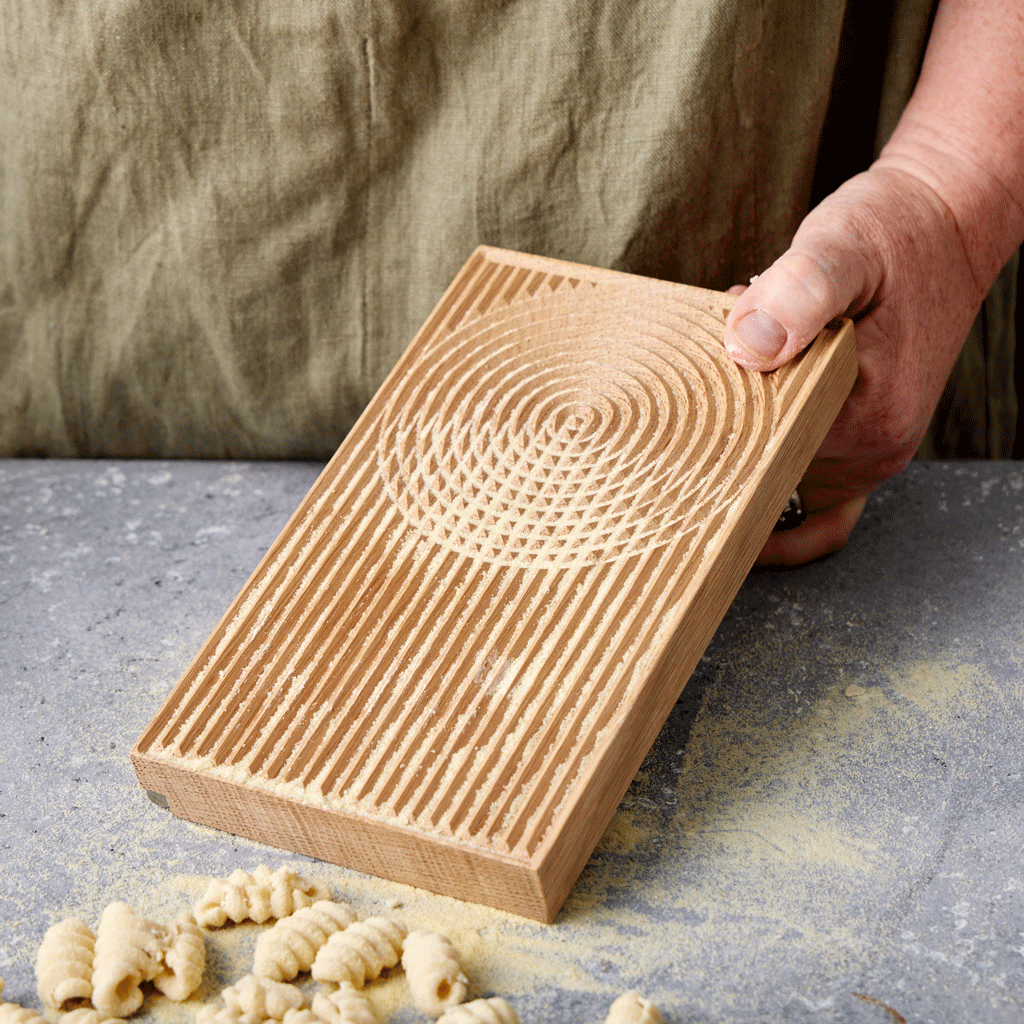 Oak Pasta Board with Roller Tischlerei Antiquitäten Mulorz 