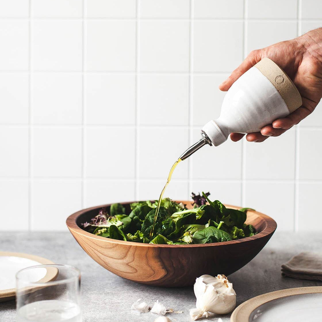 Olive Oil Bottle Pottery Farmhouse Pottery 