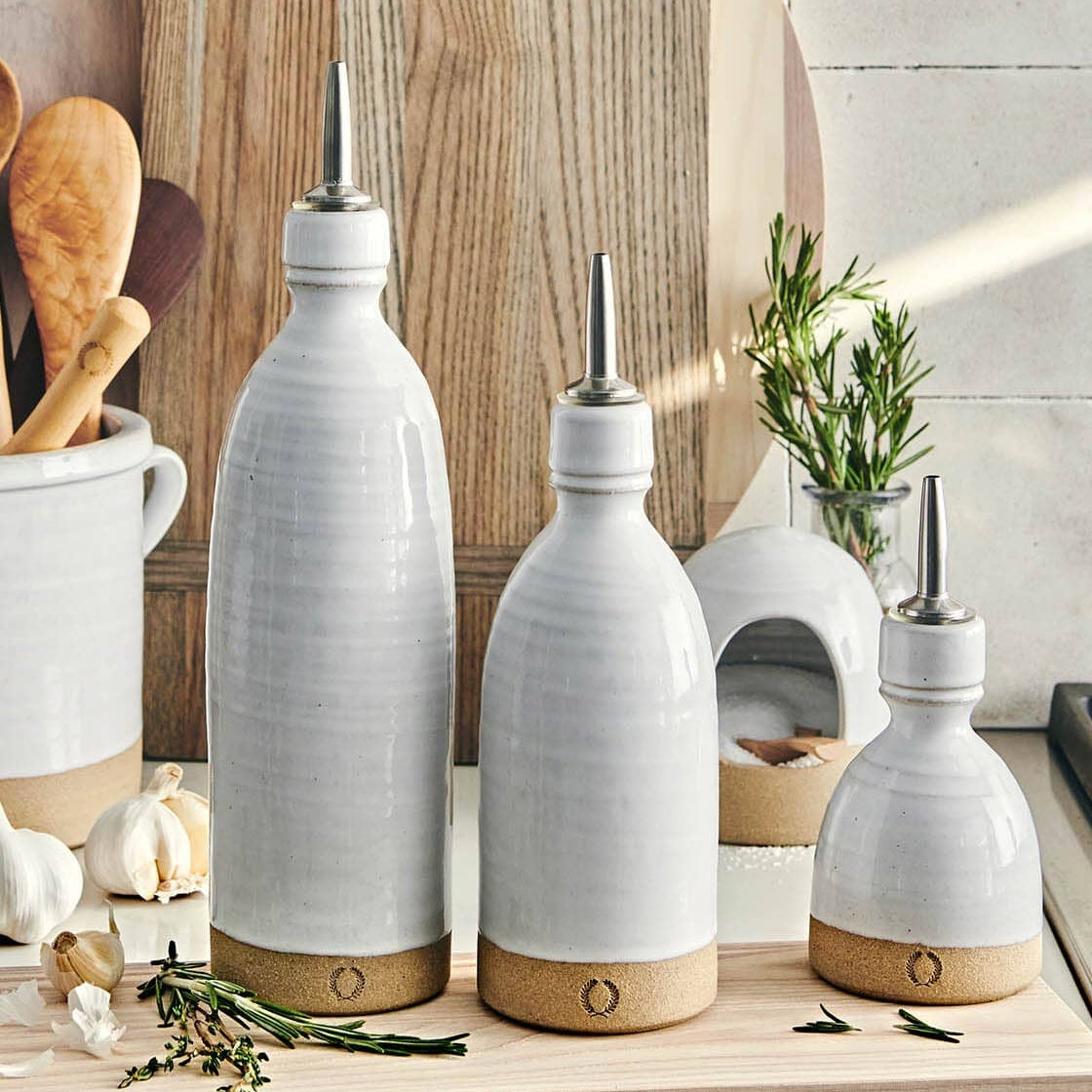 Olive Oil Bottle Pottery Farmhouse Pottery 