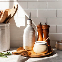 Olive Oil Bottle Pottery Farmhouse Pottery 