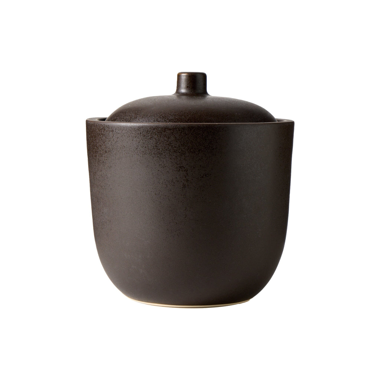 Onggi Fermentation Crock with Half Moon Weights- Matte Black Cookware & Tools Onggi 