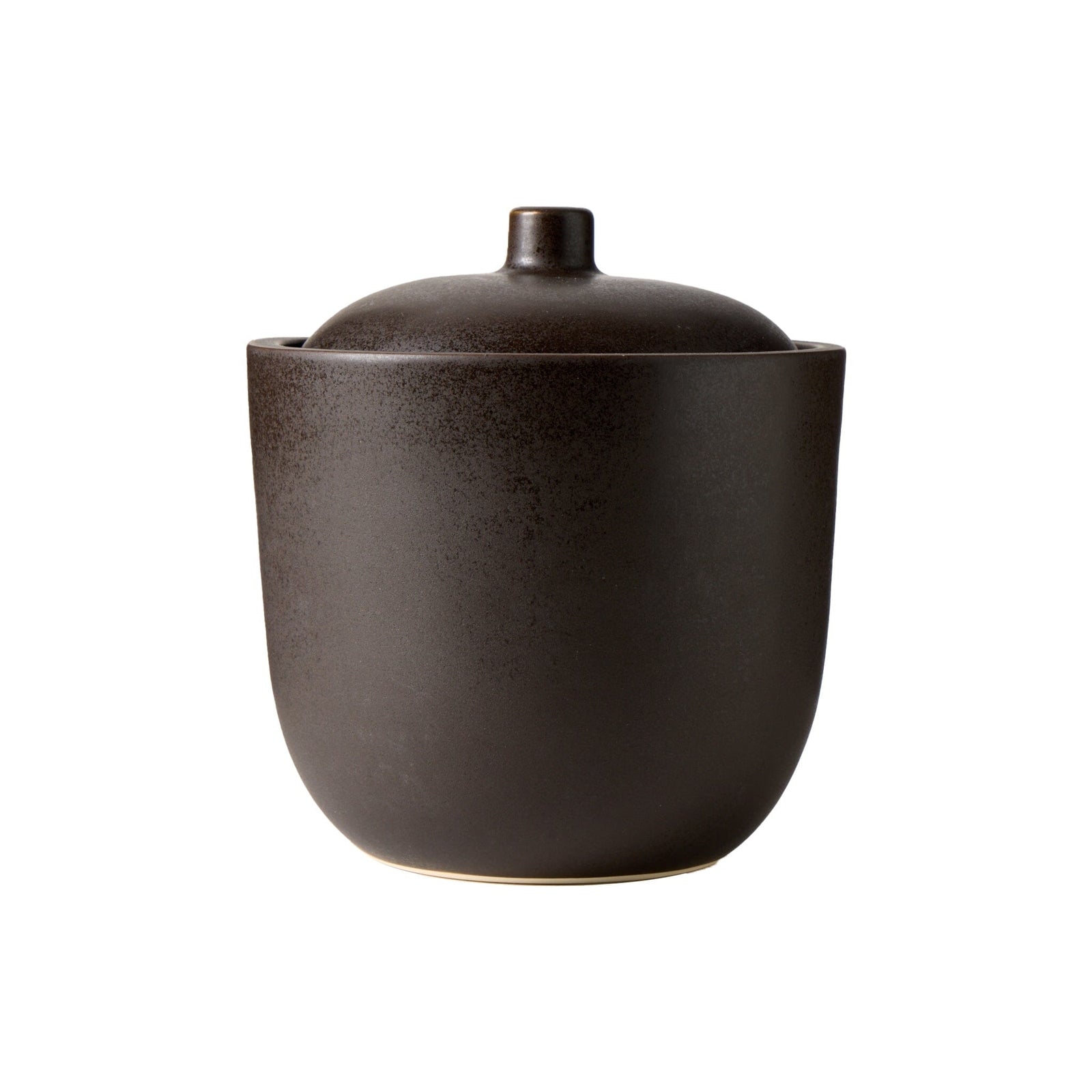 Onggi Fermentation Crock with Half Moon Weights- Matte Black Cookware & Tools Onggi 