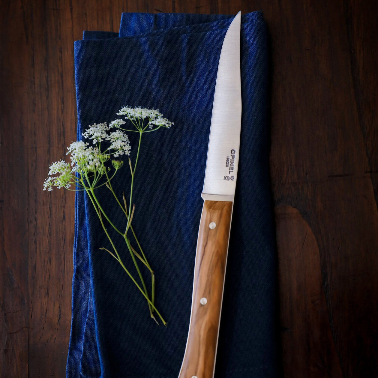 Opinel Facette Steak Knives Olivewood - Set of 4 Opinel 