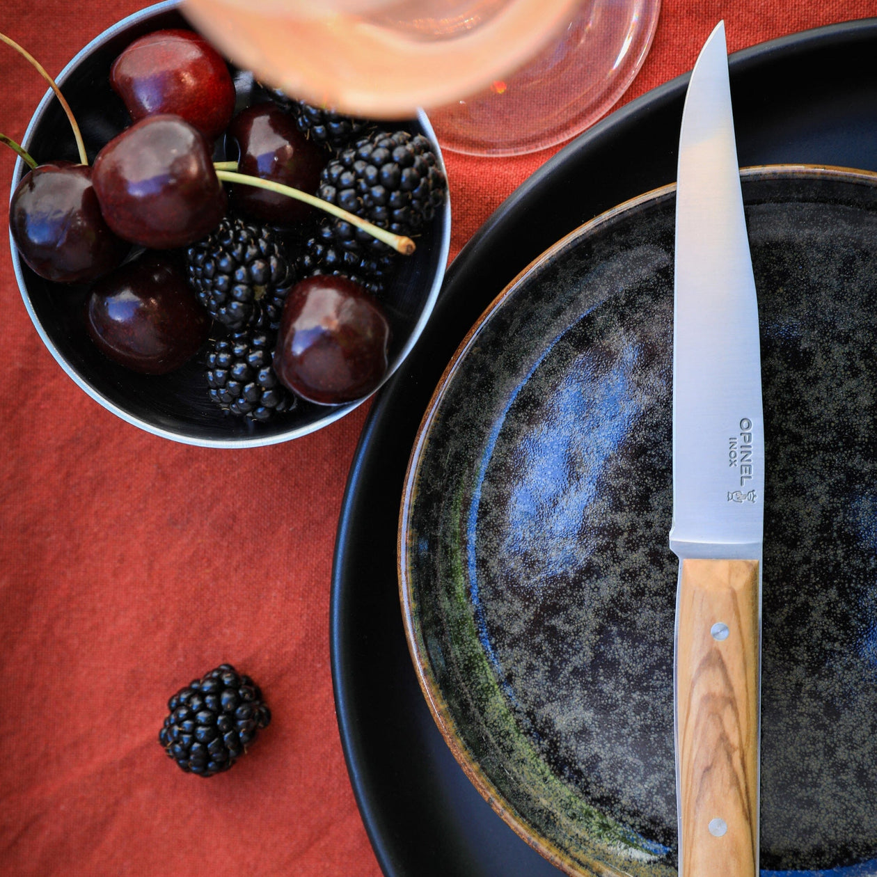 Opinel Facette Steak Knives Olivewood - Set of 4 Opinel 