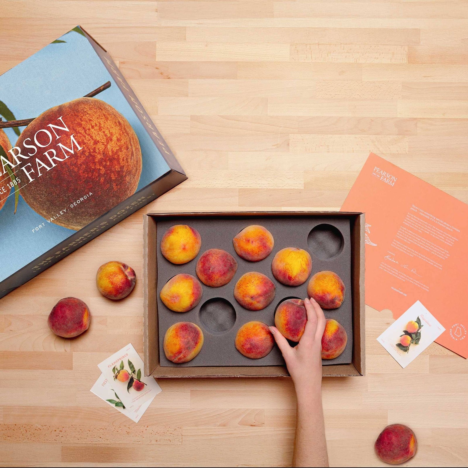 Pearson Farm 'The Farmer's Dozen' Box – 13 Premium Peaches Pantry Pearson Farm 
