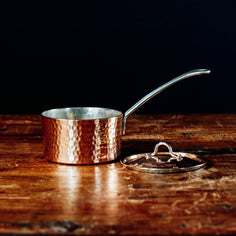Petite French Copper Butter Pot With Lid Pots & Pans Sertodo 