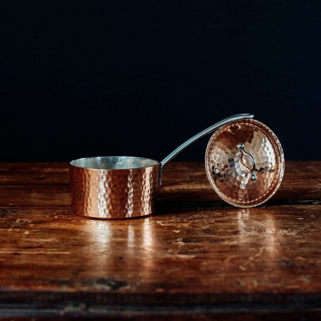 Petite French Copper Butter Pot With Lid Pots & Pans Sertodo 