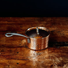 Petite French Copper Butter Pot With Lid Pots & Pans Sertodo 