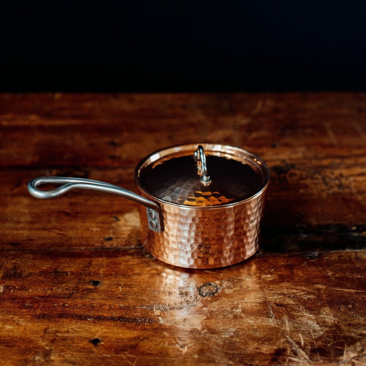 Petite French Copper Butter Pot With Lid Pots & Pans Sertodo 
