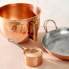 Petite French Copper Butter Pot With Lid Pots & Pans Sertodo 