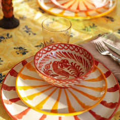 Platter with candy cane stripes Plate Pomelo Casa 