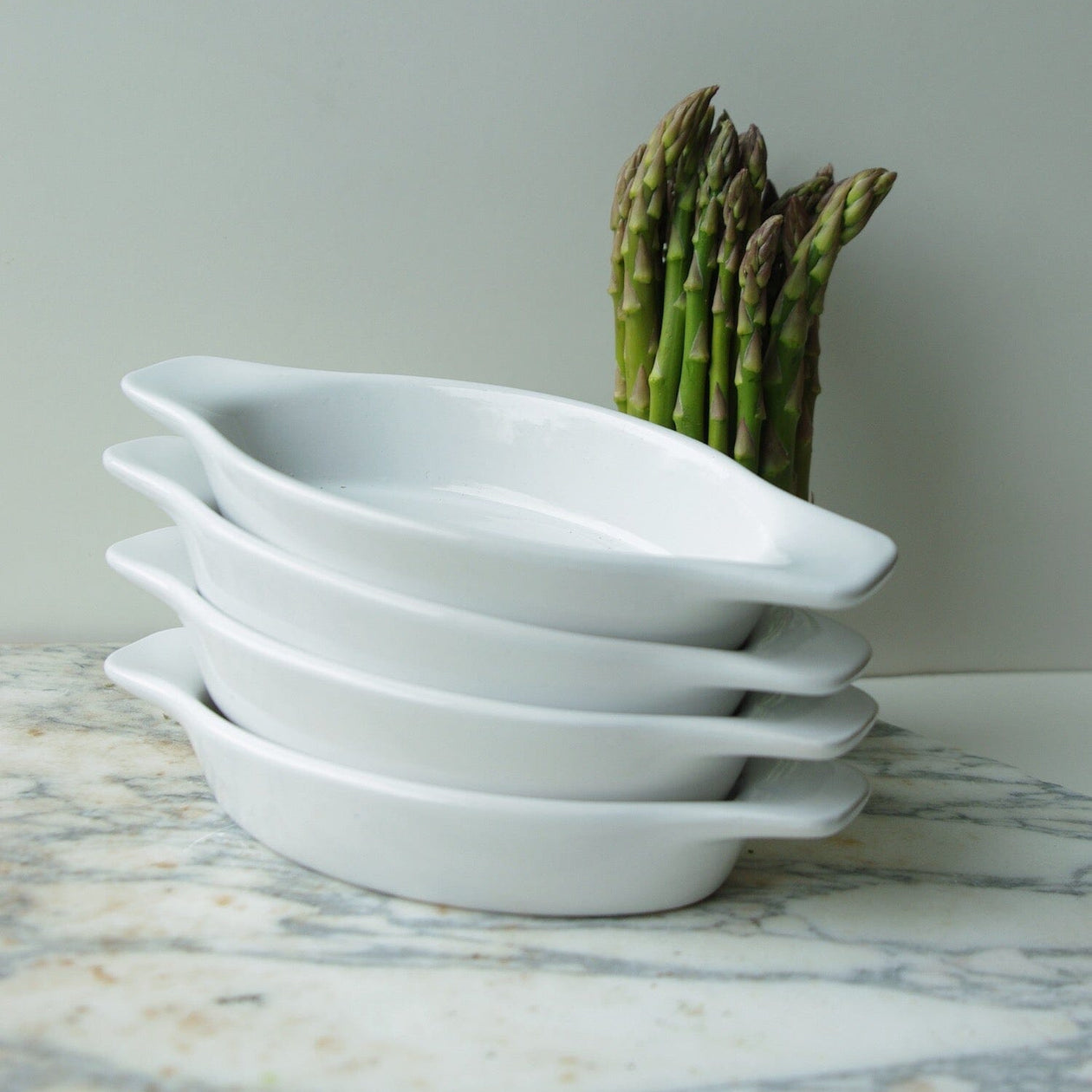 Poterie Renault Handled Oval Dish Set of 2 Equipment Kiss That Frog 