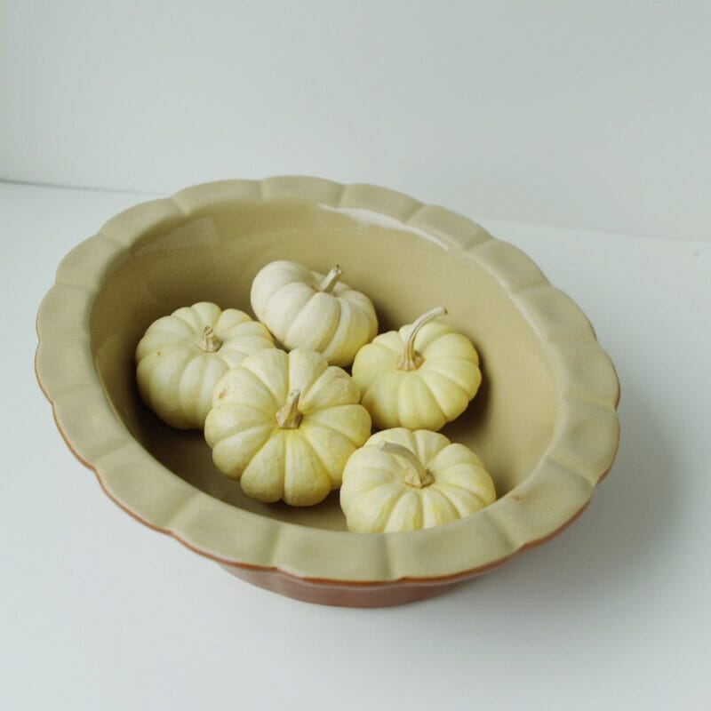 Poterie Renault Medium Brown Oval Pie Dish Equipment Kiss That Frog 