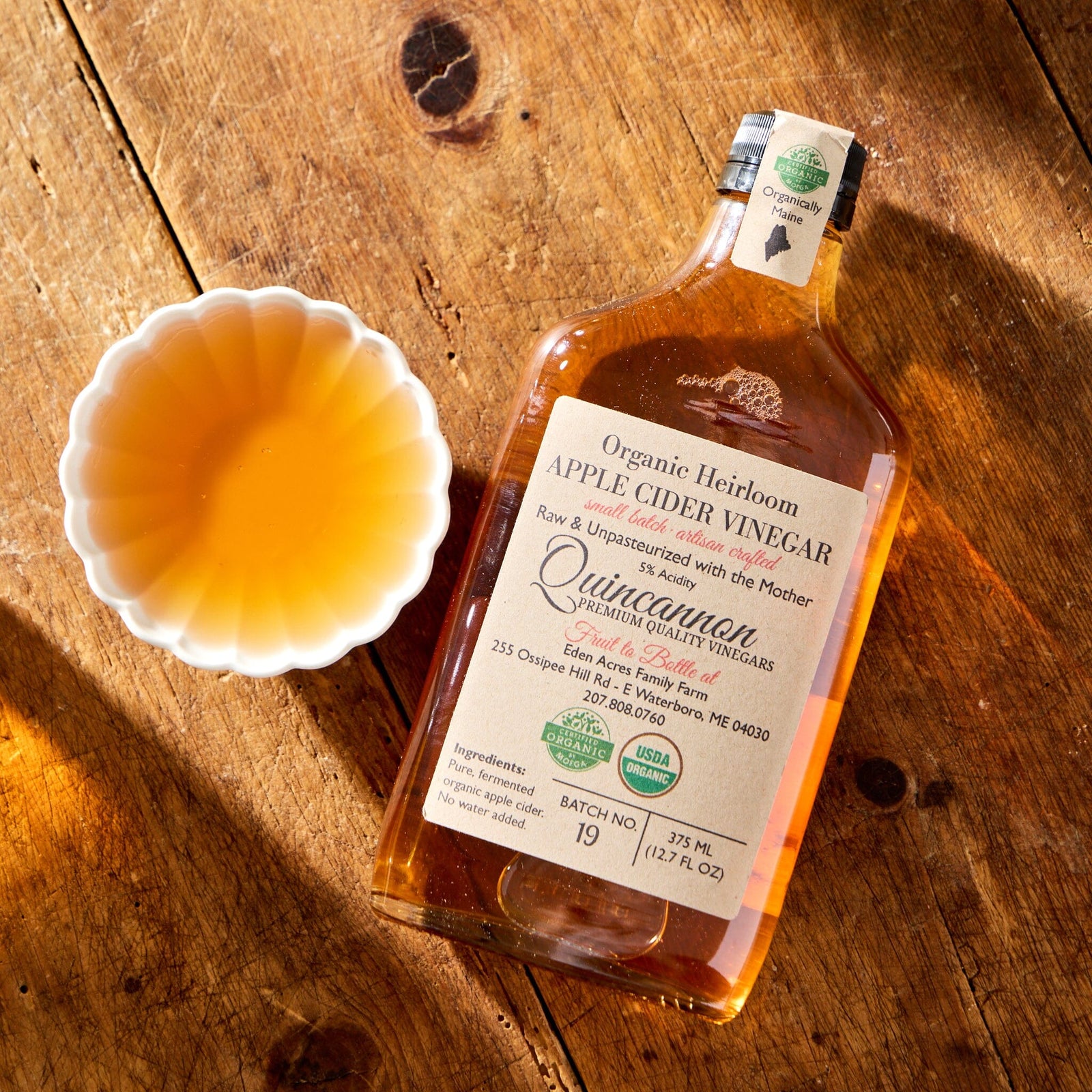 Quincannon Organic Apple Cider Vinegar Pantry Eden Farm 