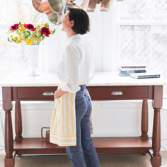 Rike & Co. "The Susie" Simple Half Apron Milk Street Store 