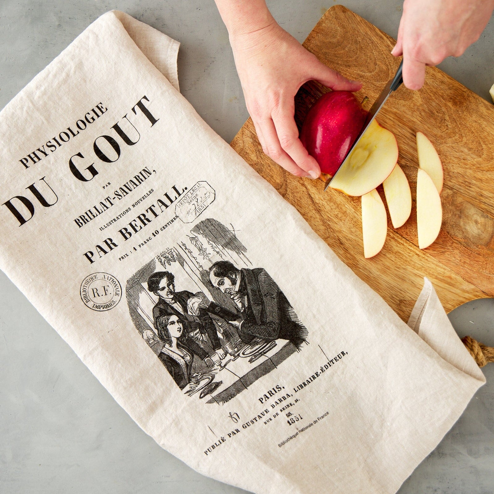 Serie Limitee Dish Towel - 2 Designs (Blue Tags & Physiologie du Gout) Serie Limitee 