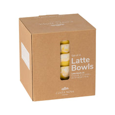 Set 4 Bowls Latte Bowls Bowls COSTA NOVA US Yellow 