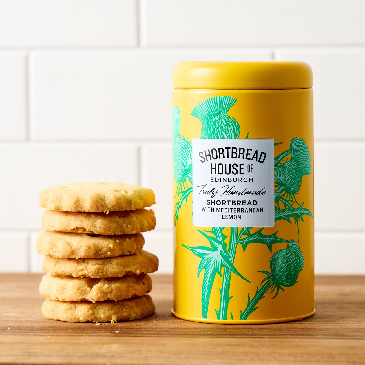 Shortbread House of Edinburgh Mediterranean Lemon Shortbread Biscuits Pantry Chelsea Market Basket 