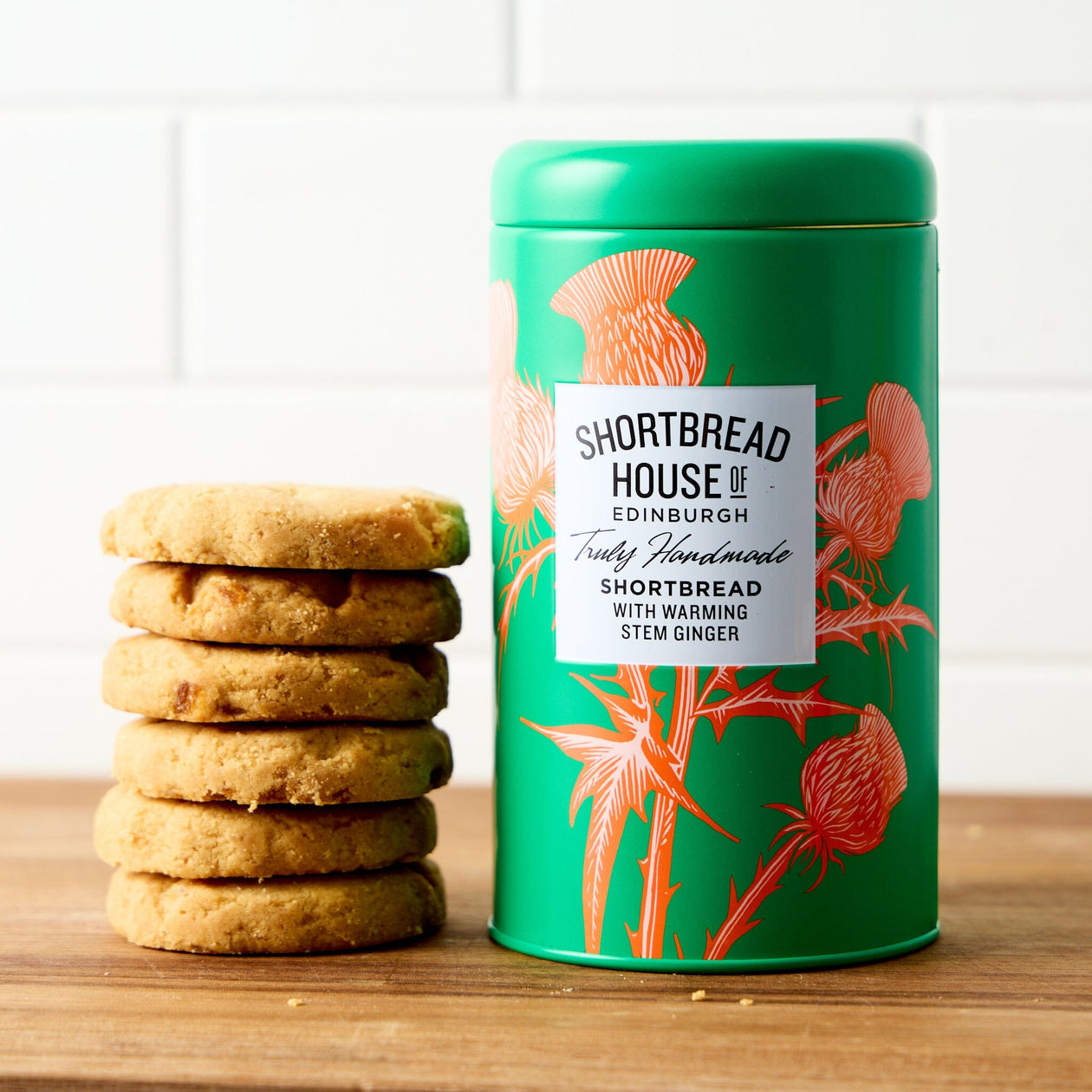 Shortbread House of Edinburgh Warming Stem Ginger Shortbread Biscuits Pantry Chelsea Market Basket 