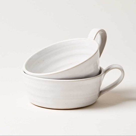 Silo Soup Mug Pottery Farmhouse Pottery Set of 2 (Save $5) 