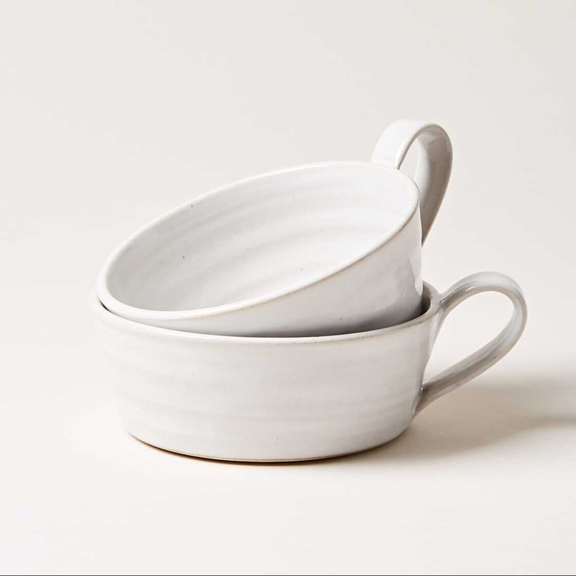 Silo Soup Mug Pottery Farmhouse Pottery Set of 2 (Save $5) 