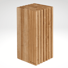 Slotted Knife Block, Oak, 5.4" x 5.4" x 10.75" Kitchen Tools Küchenprofi USA 